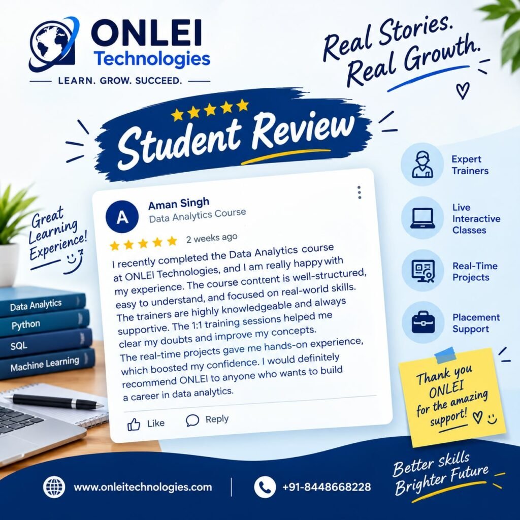 Why ONLEI Technologies Is a Popular Choice for Data Analytics Training